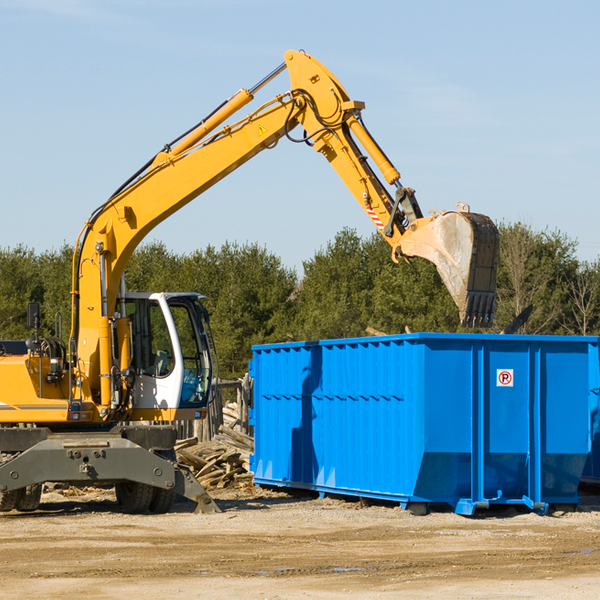 what size residential dumpster rentals are available in New Waverly IN